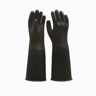 手套耐油耐酸碱工业乳胶劳保手套耐磨加厚全胶防滑化工橡胶双利