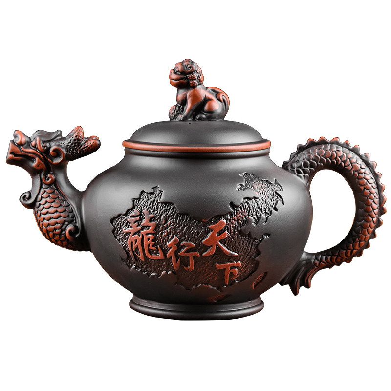 手工朱泥威震八方复古功夫茶具