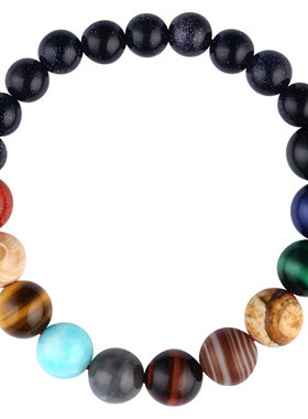 混搭宝石多巴胺复古风圆珠子手串