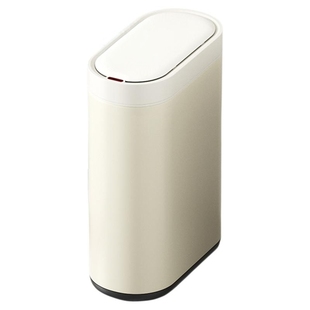 卫生间感应垃圾桶家用轻奢高颜值厕所智能电动ins风新款窄缝专用