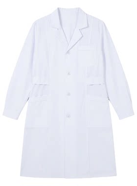 高端纯棉白大褂工作服定制男女款