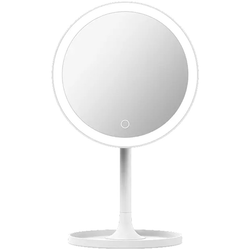 DOCO化妆镜台式LED带灯学生宿舍补光美妆镜桌面梳妆镜随身小镜子