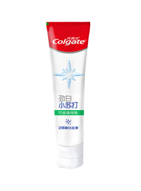 高露洁劲白小苏打牙膏竹炭薄荷