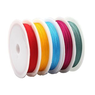 手工DIY串珠锦纶线材台湾进口71号玉线0.4mm特细款穿珠红绳珠宝线
