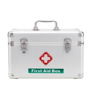 急救箱家用大容量药物收纳盒家庭装铝合金医药箱企业应急医疗箱