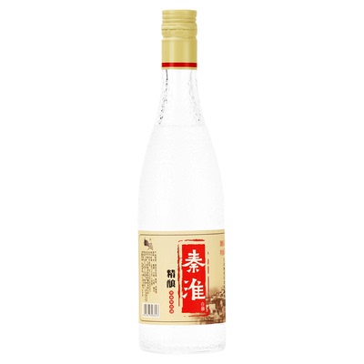 浓香型固态发酵秦淮纯粮食白酒42度光瓶双沟酿造酒高粱酒型500ml