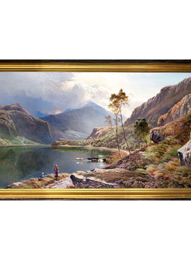 世界名画山水风景高清喷绘油画
