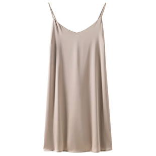 吊带睡裙女士睡衣夏季夏天丝绸冰丝背心仿真丝薄款性感诱惑连衣裙