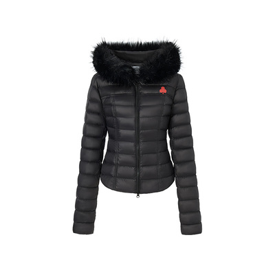 LEDIMWANG毛领修身排骨羽绒服