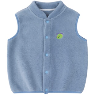 儿童马甲秋冬可爱宝宝保暖毛绒背心春季卡通男童外套韩版舒适