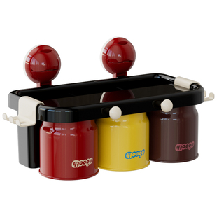 诺室吸盘牙刷置物架免打孔壁挂式卫生间牙杯电动挂牙刷架子漱口杯