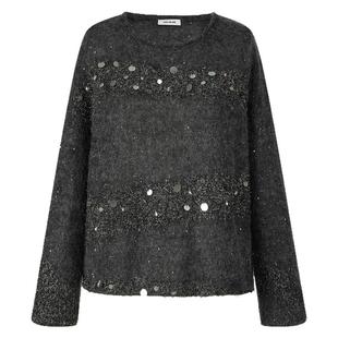 JAN AN NO 简爱诺宽松百搭软糯针织衫女秋冬新款闪闪衫J2577008ZS