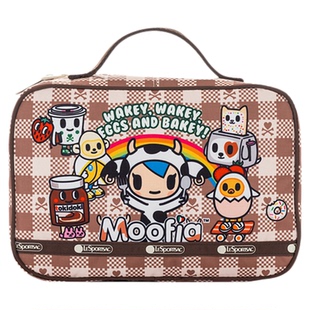 龙韵竹同款LeSportsac乐播诗TOKIDOKI™合作系列卡通化妆手拿包女