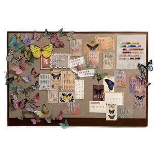 毛毡板美甲展示板色卡打版美睫照片墙免打孔软木板相片墙背景板留言板挂墙记事板文化墙板创意美甲店墙面装饰