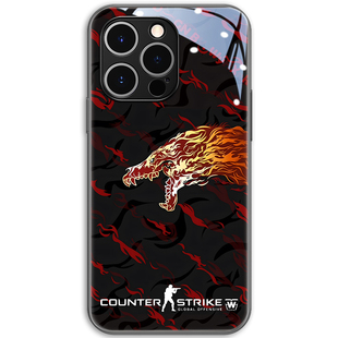 csgo苹果15手机壳iphone16promax新款男13印花集12mini玻璃11cs机x游戏周边8plus个性14小众高级感xr男生xs潮