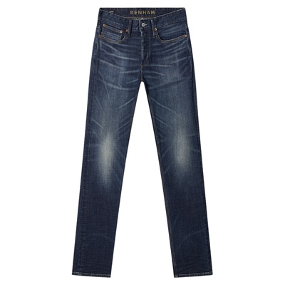 DENHAM2025年冬季新品男士FREEMOVE高弹修身微锥中腰牛仔裤RAZOR