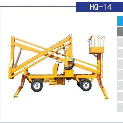 简易电动曲臂升降平台车价格柴油曲臂式升降机登高车高空作业厂家