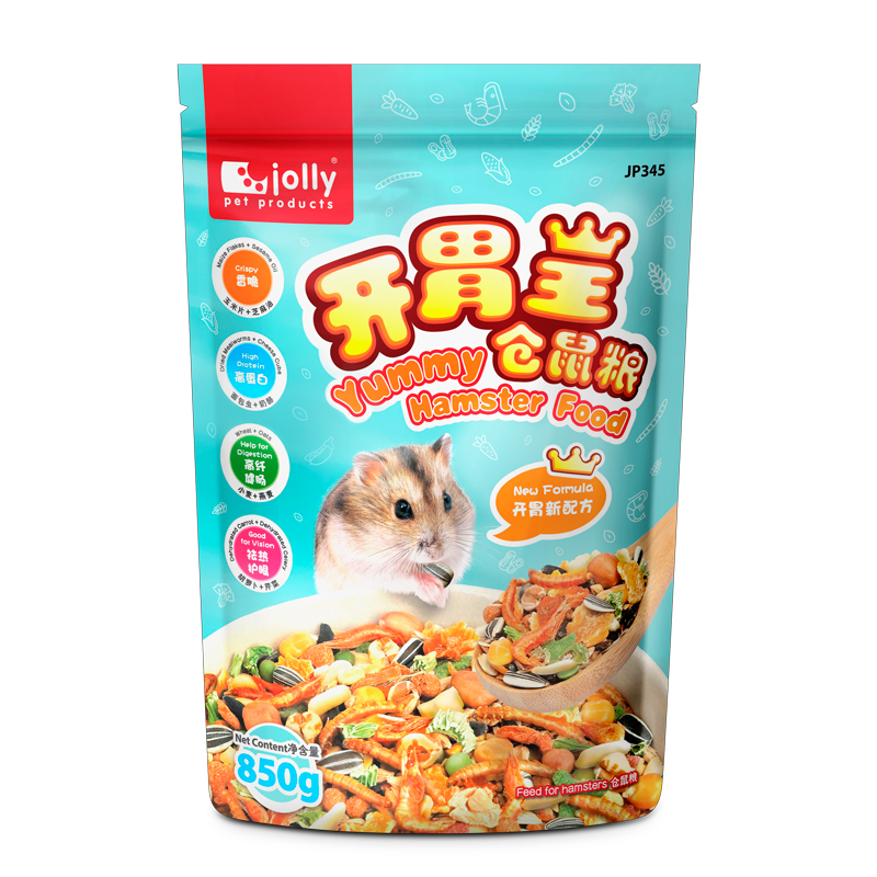 Jolly祖莉小仓鼠粮食主粮花枝鼠粮金丝熊粮食物零食营养饲料850g