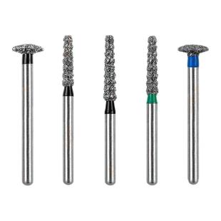 口腔破冠车针牙科高速手机金刚砂磨头牙医用备牙拆冠工具柄径1.6