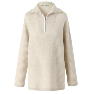 IIIVIVINIKO“羊毛羊绒混纺”宽松保暖针织套头衫女M343728650E