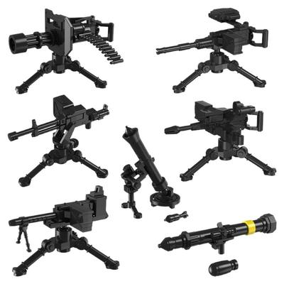 重武器枪炮吃鸡特警特种兵积木