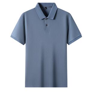 精梳棉~纯色短袖男士高端T恤带领男装夏季透气网眼polo衫半袖上衣