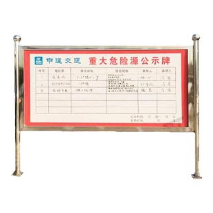 户外不锈钢立式广告牌定制校园社区工地宣传栏公示栏易安装展示架