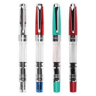 TWSBI三文堂钻石580活塞吸墨式钢笔学生成人练字书法透明示范钢笔男女孩大容量吸墨礼品定制墨水笔