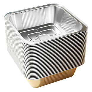 空气炸锅专用纸家用锡纸碗锡纸盘食品级加厚铝箔纸盘锡箔纸盒烤箱