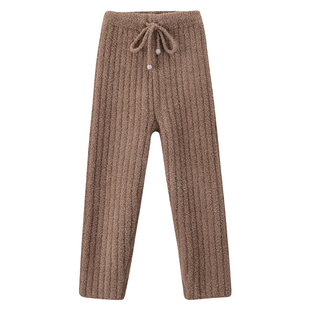 半边绒儿童家居裤暖暖裤珊瑚绒睡裤男童女孩睡裤秋冬款法兰绒加厚