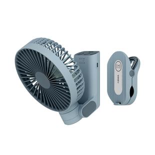 威拉斯可折叠收纳小夹扇便携式手持充电风扇摇头手推车厨房壁挂扇
