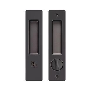 普佰特移门锁卫生间推拉门锁厨房阳台平移拉手趟门锁白色隐形钩锁