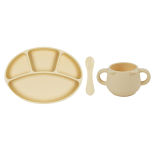 modui宝宝餐具礼盒袋婴儿学吃饭辅食碗套装高档周岁套盒儿童送礼