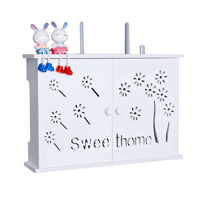 无线路由器收纳盒壁挂机顶盒架