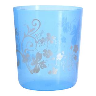 汇丰信佳日式半透明印花型塑料卫生桶垃圾桶客厅厨房果皮桶中大号