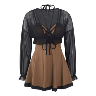 breezeholiday泳衣女2025新款保守遮肚显瘦遮肉钢托聚拢温泉泳装