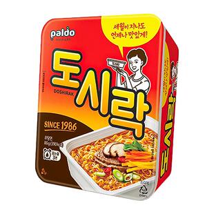 韩国进口paldo八道辣牛肉泡菜味碗面夜宵方便面韩式泡面速食拉面
