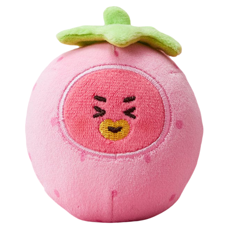 BT21草莓派对毛绒公仔玩偶解压球