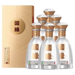 【酒厂自营】今世缘国缘对开42度500ml*6瓶整箱白酒商务节日送礼
