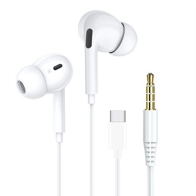 手机耳机有线入耳式重低音圆口Type-c通用适用于小米opoo华为vivo