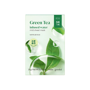 goodal果达儿纯净系列茶树绿茶面膜补水提亮保湿滋养舒缓贴片面膜