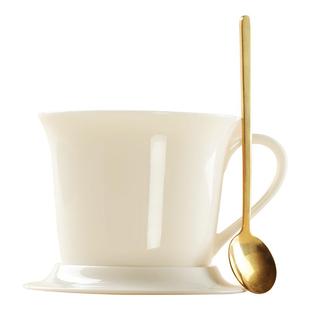 钰铨龙门 玉润冰清早餐杯 德化传统中国白瓷高端纯手工牛奶咖啡杯