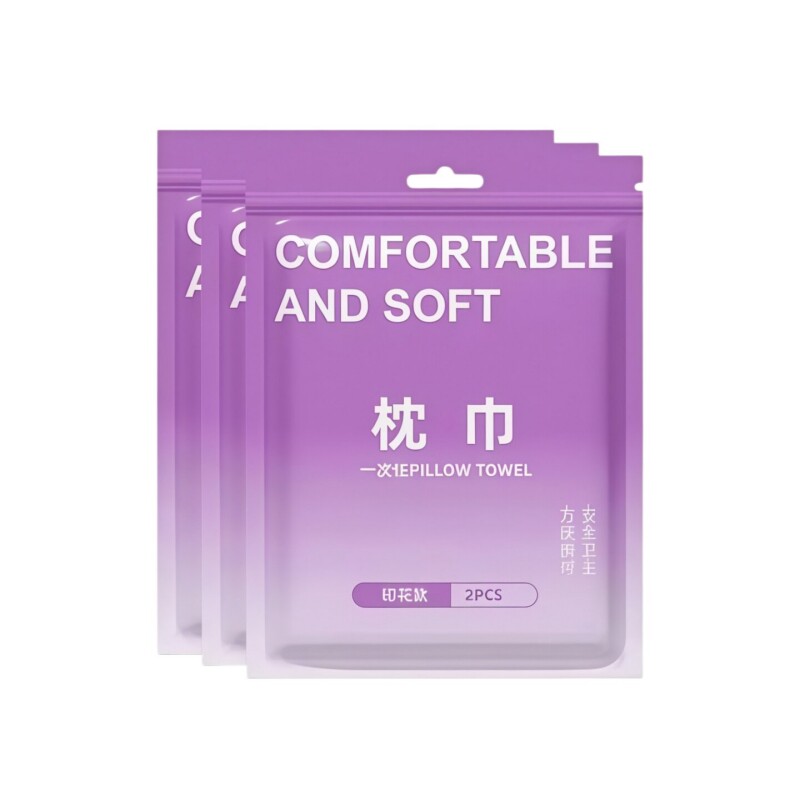 一次性双层绑带枕套加厚加大枕巾