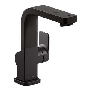 科勒脸盆龙头若方单把水龙头梳洗龙头升降面盆龙头黑色30734