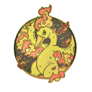 动漫宝可梦三圣鸟金属徽章急冻鸟闪电鸟火焰鸟胸针兽精灵书包装饰