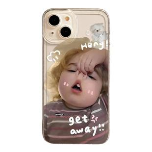 生气搞怪女孩适用苹果15手机壳16/iphone14promax情侣13翻眼小胖妞12mini可爱11新款x小众8plus趣味17透明xs