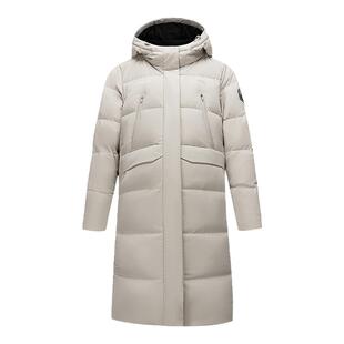 安踏冰甲羽绒服丨六度芯防泼水连帽保暖中长款棉服外套162617911