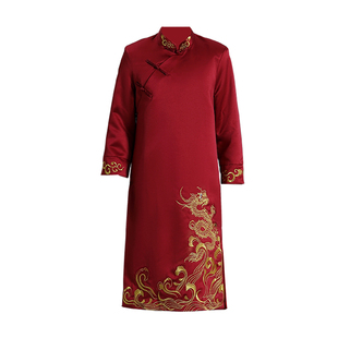 伴郎服中式兄弟装结婚礼服男士搞笑中国风秀禾唐装相声大褂伴郎团