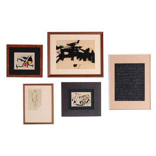 【原创】老钱风old money中古风装饰画抽象高级感小众艺术组合画