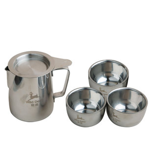 户外旅行茶具便携式不锈钢迷你功夫茶具套装野外烧水泡茶壶快客杯